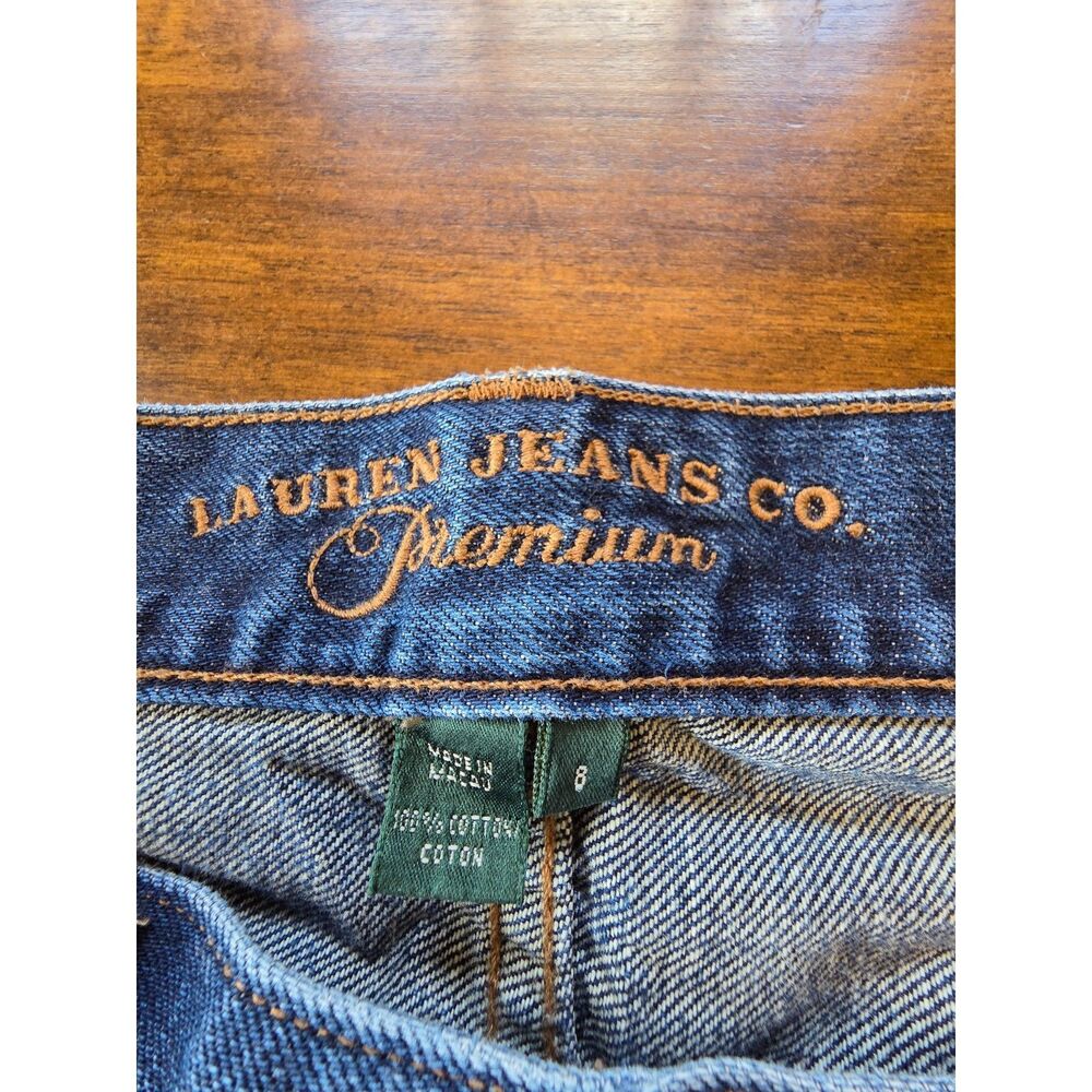 Vintage Lauren Jeans Co Ralph Lauren Bootcut Jeans Women's Size 8 USA 90s Denim - Picture 5 of 8